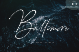 Baltimore Family: A Modern Signature Font for Your Brand
