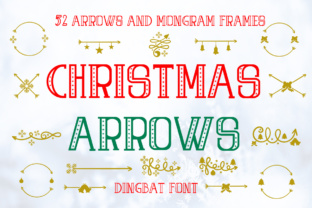 Christmas Arrows: A Festive Font for Business Branding