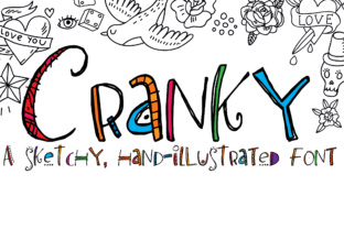 Cranky: A Hand-Illustrated Script Font for Web Design