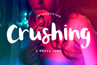 Crushing: A Quirky Brush Font for Playful Campaigns