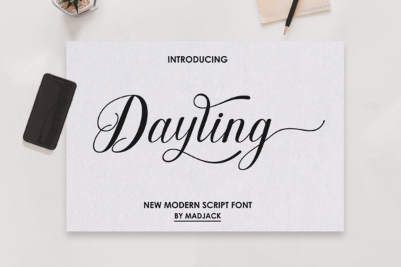 Dayling Script: A Sweet Hand Lettered Font for Makers