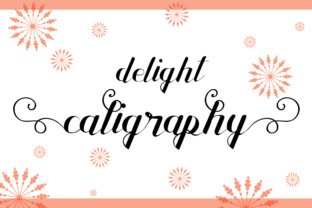 Delight Calligraphy: A Sweet Script Font for Your Brand