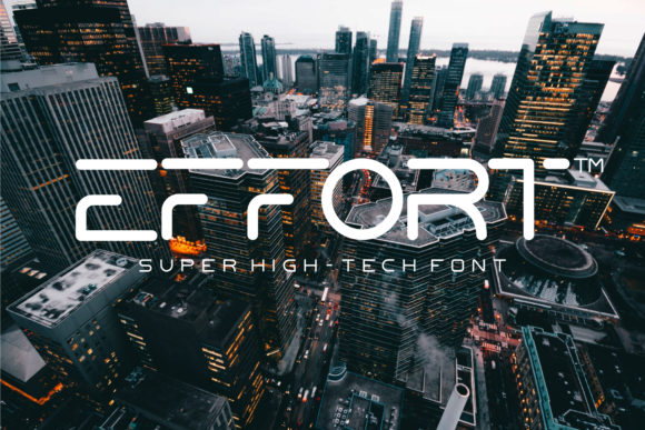 Effort: The Modern Sans Serif Font for Tech Brands