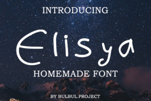 Elisya: A Modern Script Handwritten Font for Creators
