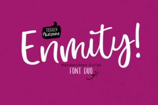 Enmity: A Striking Handwritten Script Font for Editors