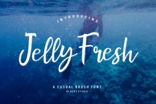 Jelly Fresh: A Textured Script Font for Modern Design