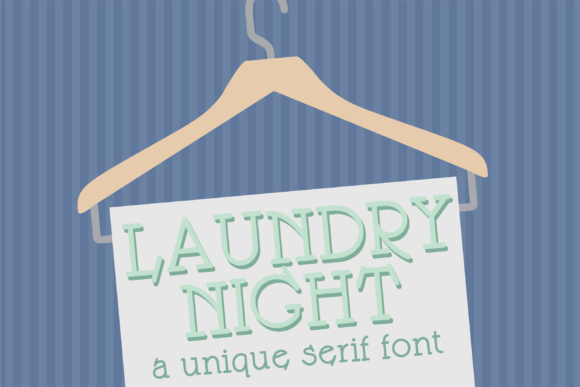 Laundry Night: A Retro Serif Font for Bold Branding
