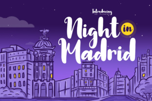 Night in Madrid: A Fun Display Font for Branding