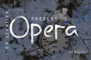Opera: A Brush SVG Font for Modern Web Design