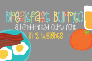 PN Breakfast Burrito: A Whimsical Script Handwritten Font