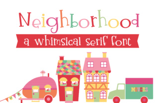 PN Neighborhood: A Whimsical Serif Font for Crafters