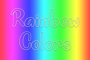 Rainbow Colors: A Fun Cartoon Typeface for Brands