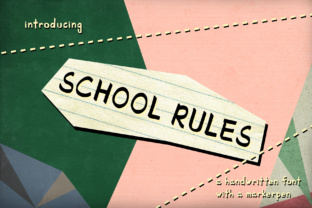 School Rules: A Handwritten Font for Authentic Branding