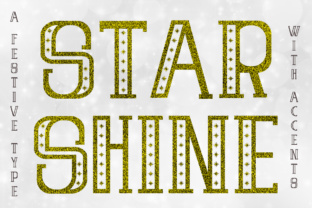 Star Shine: A Festive Display Font for Editorial Design