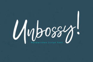 Unbossy: The Perfect Handwritten Script Font for Crafters