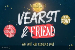 Vearst Friend: A Hand Painted Brush Font for Makers